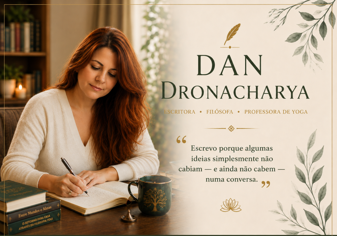 Dan Dronacharya, escritora e autora de Entre Mundos e Almas.